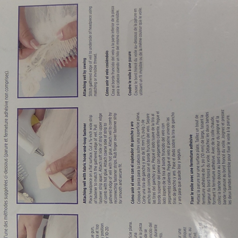 NWT IVORY WEDDING VEIL - Picture 4 of 5